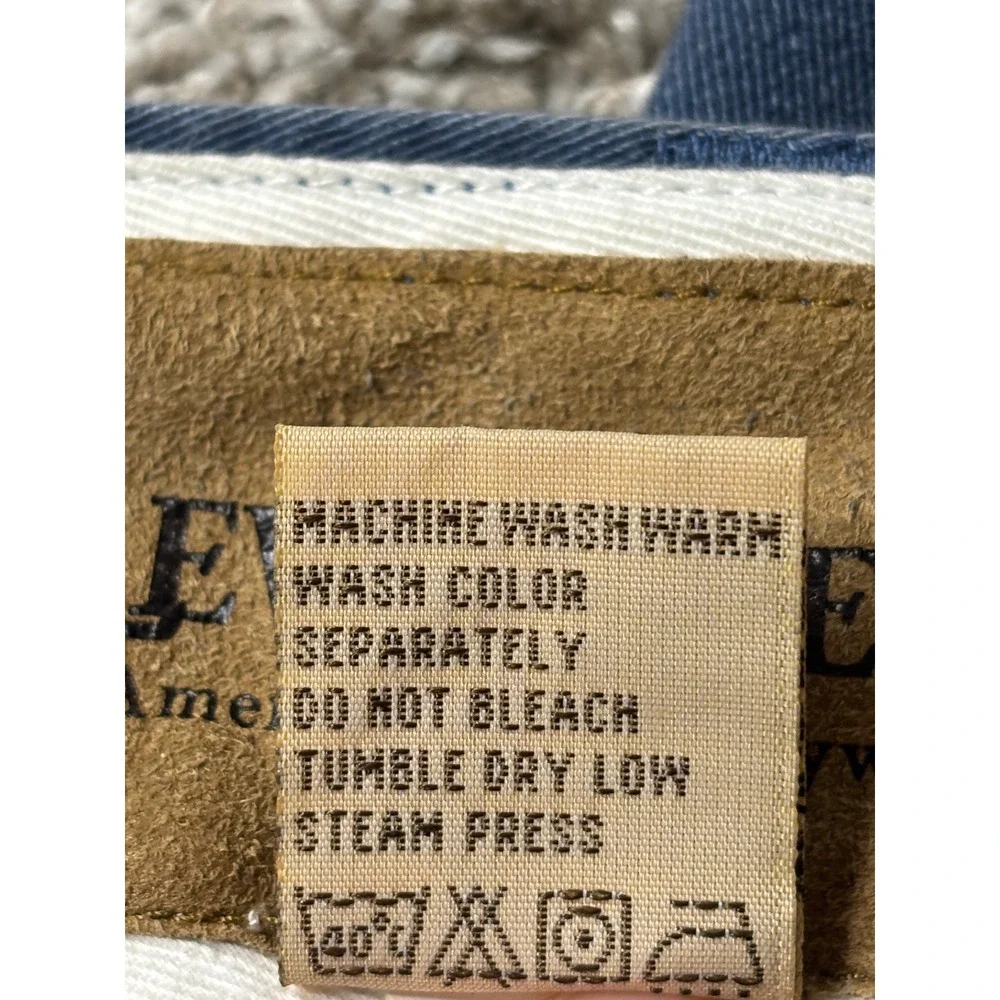 Lewis Creek American Countrywear Mens Blue Pleated Chino Pants 34 Cotton Twill